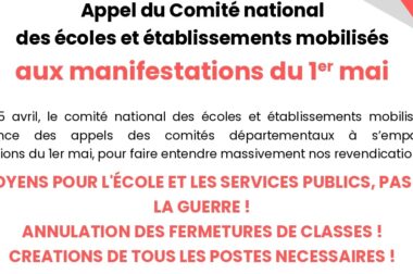 APPEL AU 1ER MAI DU COMITE NATIONAL
