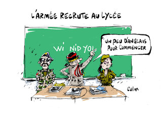 Proposition de loi sur l’enseignement à la défense:STOP à la propagande militaire dans nos écoles !